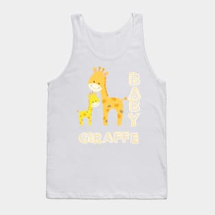 Baby Giraffe and mom Tank Top